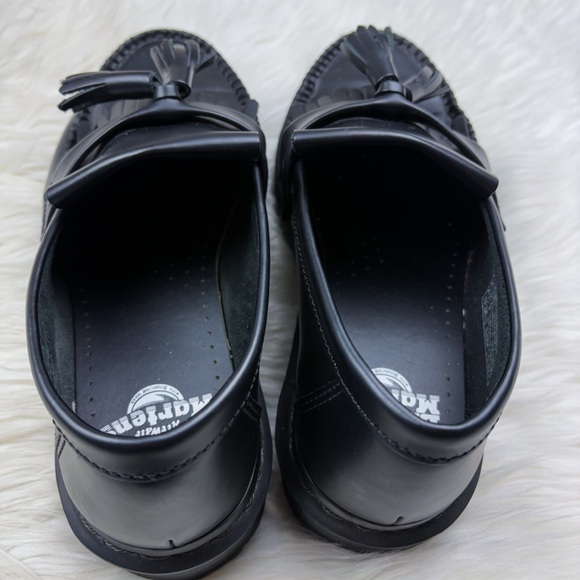 Dr. Martens Adrian Bex Smooth Leather Tassel Loafer Black Stitching Size 9 Women - Picture 6 of 10